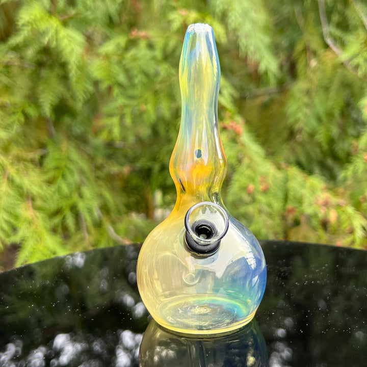 5" Silver Fumed Mini Bong Glass Pipe Mary Jane's Glass   