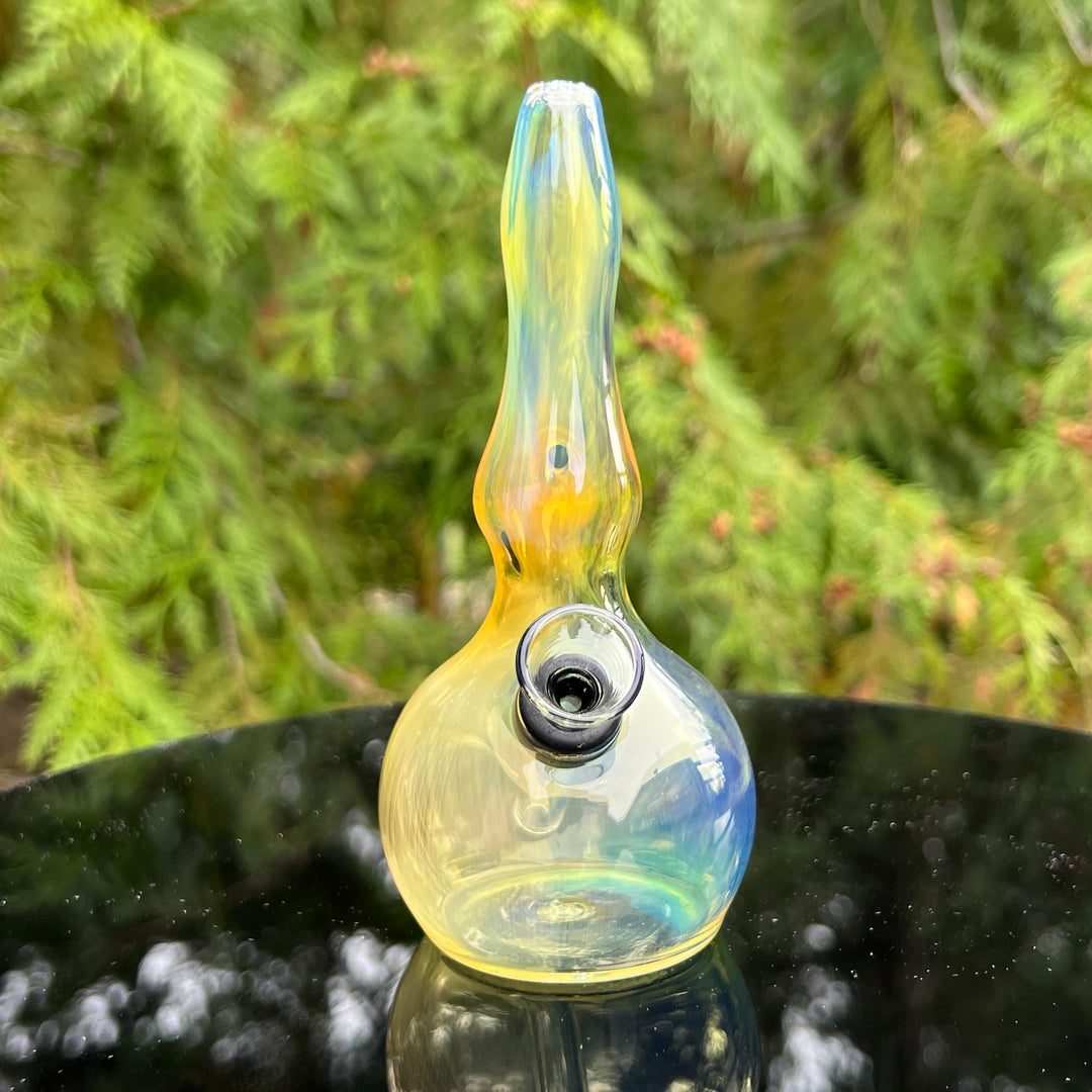 5" Silver Fumed Mini Bong Glass Pipe Mary Jane's Glass   