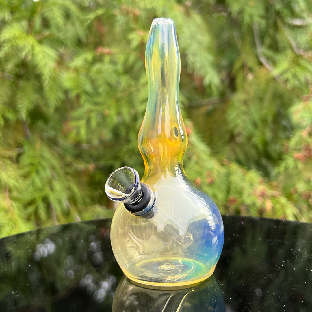 5" Silver Fumed Mini Bong Glass Pipe Mary Jane's Glass   