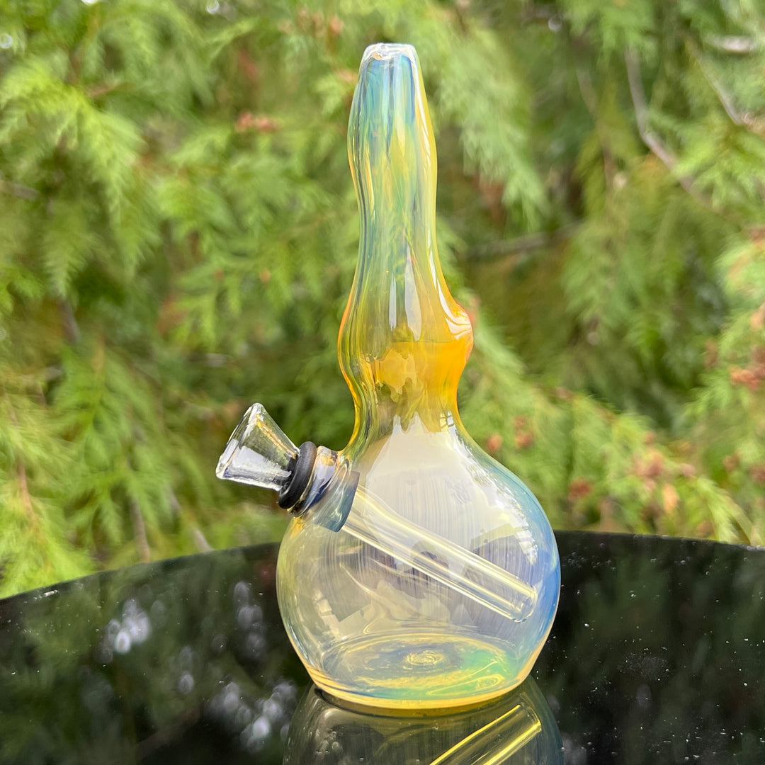 5" Silver Fumed Mini Bong Glass Pipe Mary Jane's Glass   