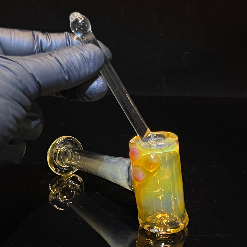 Silver Fumed Hash Hammer 7 Glass Pipe KOP Glass   