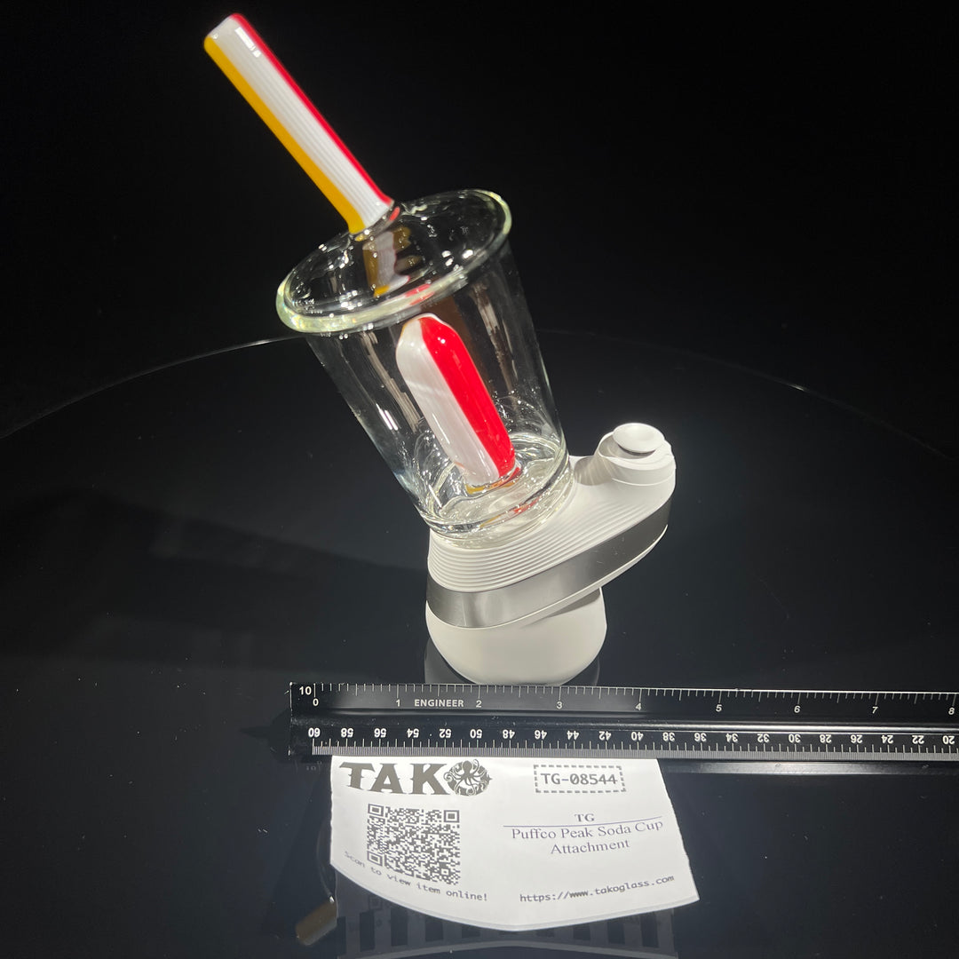 Puffco Peak Soda Cup Attachment Glass Pipe TG