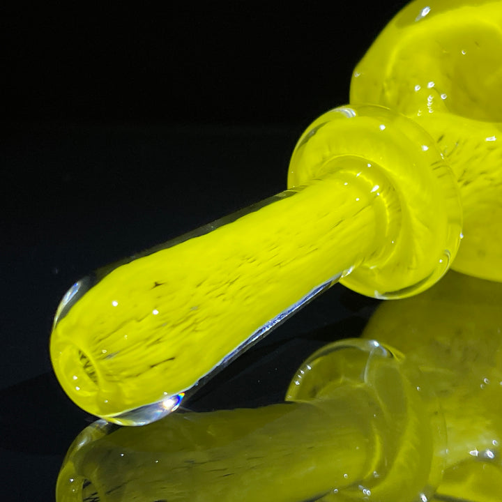 Thick Yellow Frit Pipe Glass Pipe Chuck Glass