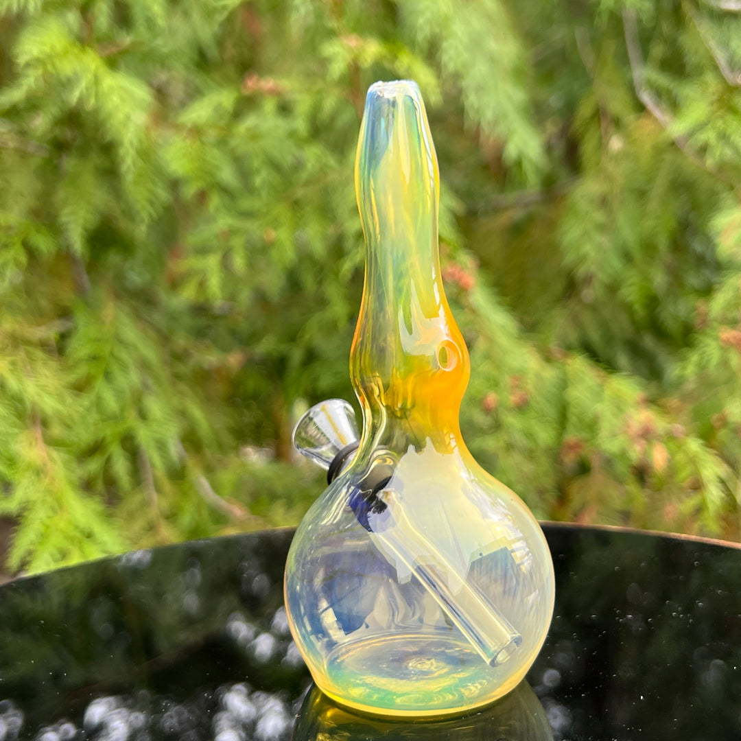 5" Silver Fumed Mini Bong Glass Pipe Mary Jane's Glass   