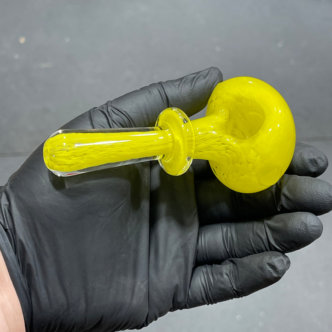 Thick Yellow Frit Pipe Glass Pipe Chuck Glass