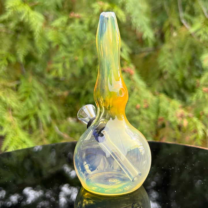 5" Silver Fumed Mini Bong Glass Pipe Mary Jane's Glass   