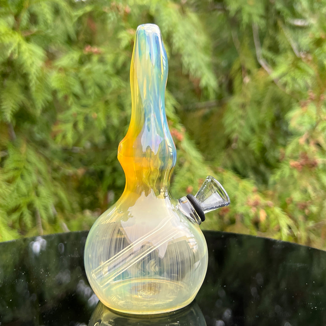 5" Silver Fumed Mini Bong Glass Pipe Mary Jane's Glass   