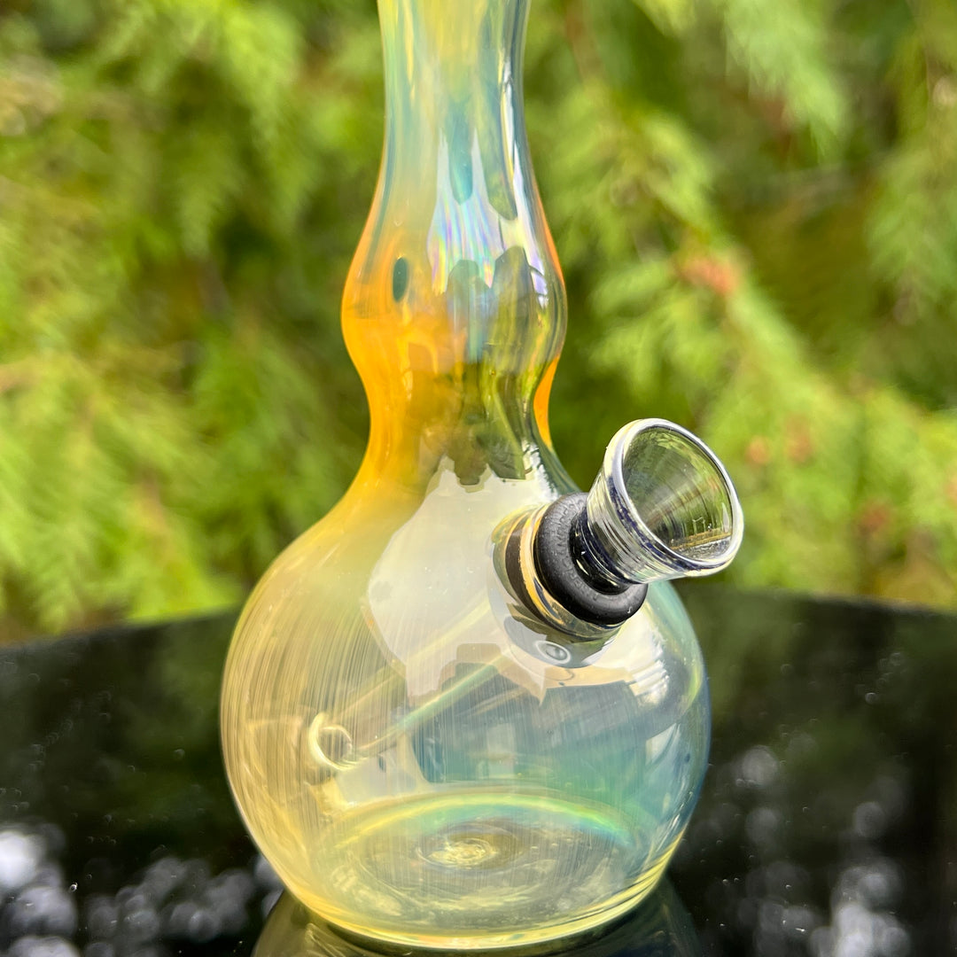 5" Silver Fumed Mini Bong Glass Pipe Mary Jane's Glass   