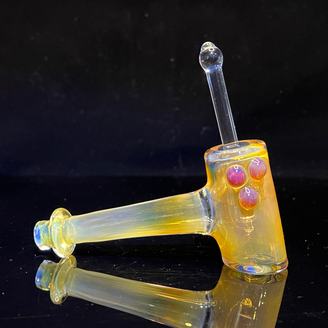 Silver Fumed Hash Hammer 8 Glass Pipe KOP Glass   