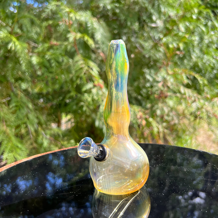 5" Silver Fumed Mini Bong Glass Pipe Mary Jane's Glass   