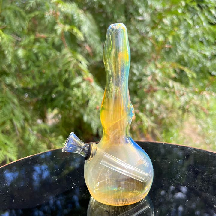 5" Silver Fumed Mini Bong Glass Pipe Mary Jane's Glass   