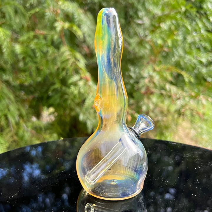 5" Silver Fumed Mini Bong Glass Pipe Mary Jane's Glass   