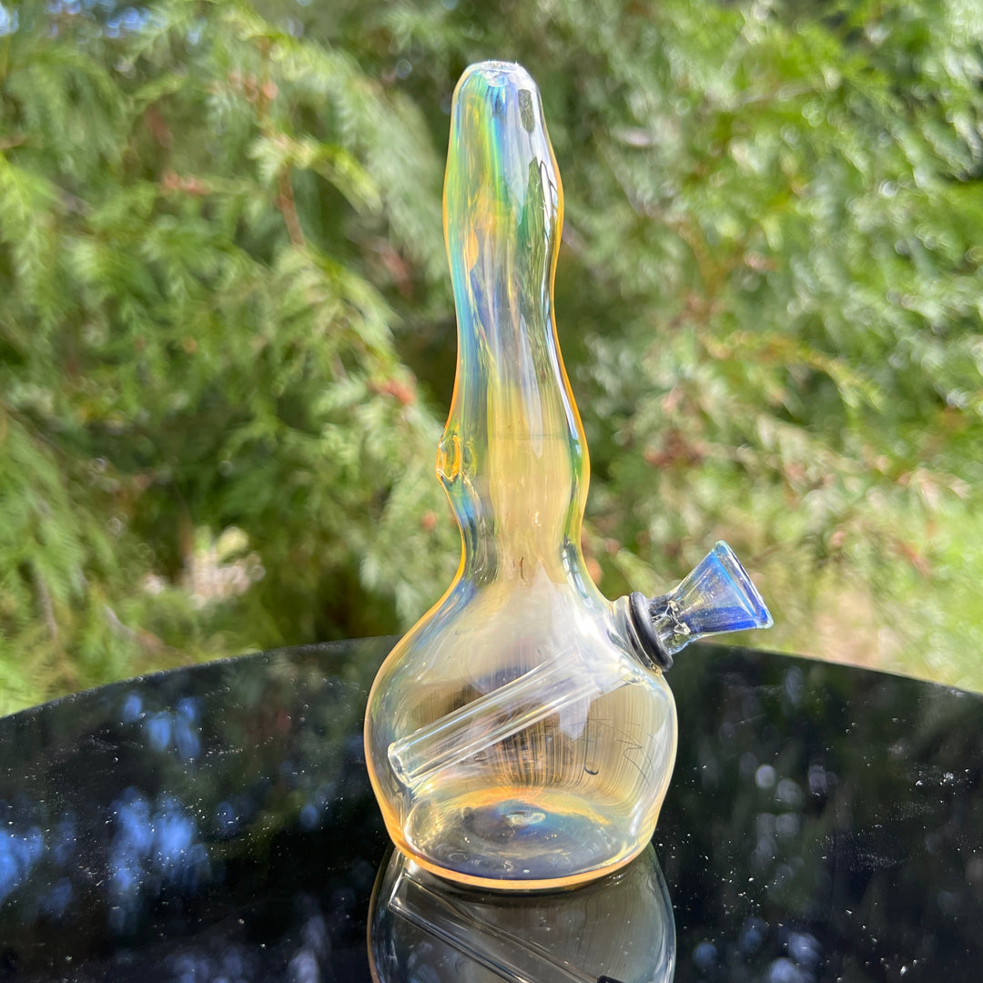 5" Silver Fumed Mini Bong Glass Pipe Mary Jane's Glass   