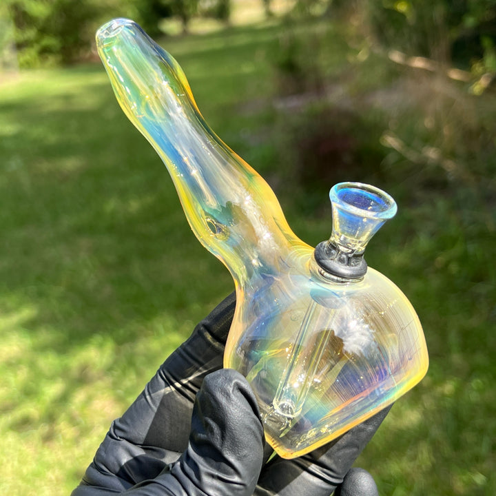 5" Silver Fumed Mini Bong Glass Pipe Mary Jane's Glass   