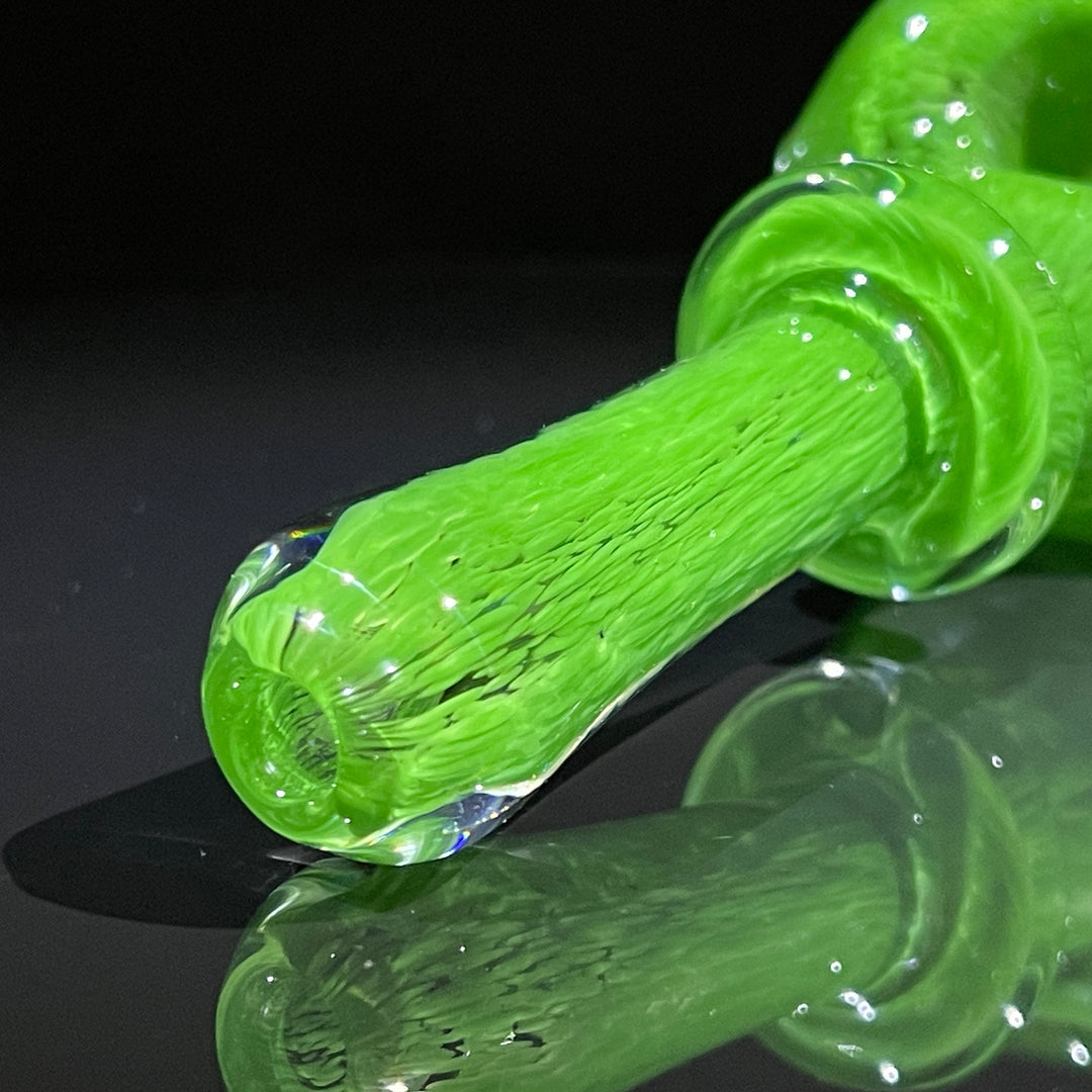 Thick Green Frit Pipe Glass Pipe Chuck Glass