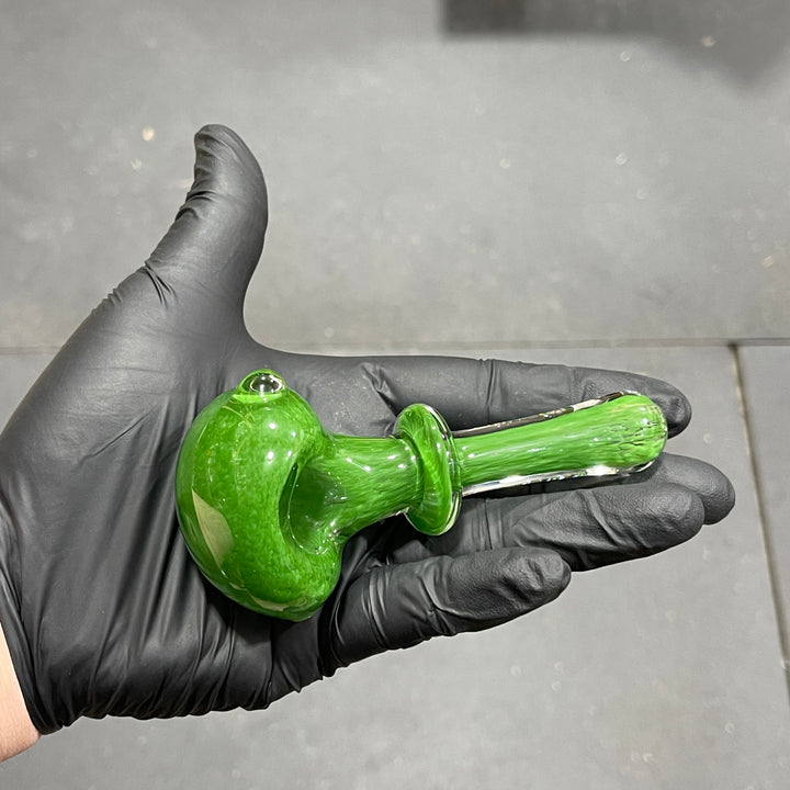 Thick Green Frit Pipe Glass Pipe Chuck Glass