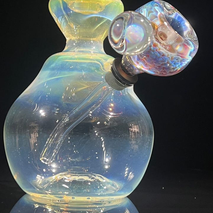 Heavy Silver Fumed Mini Bong Glass Pipe Tako Glass