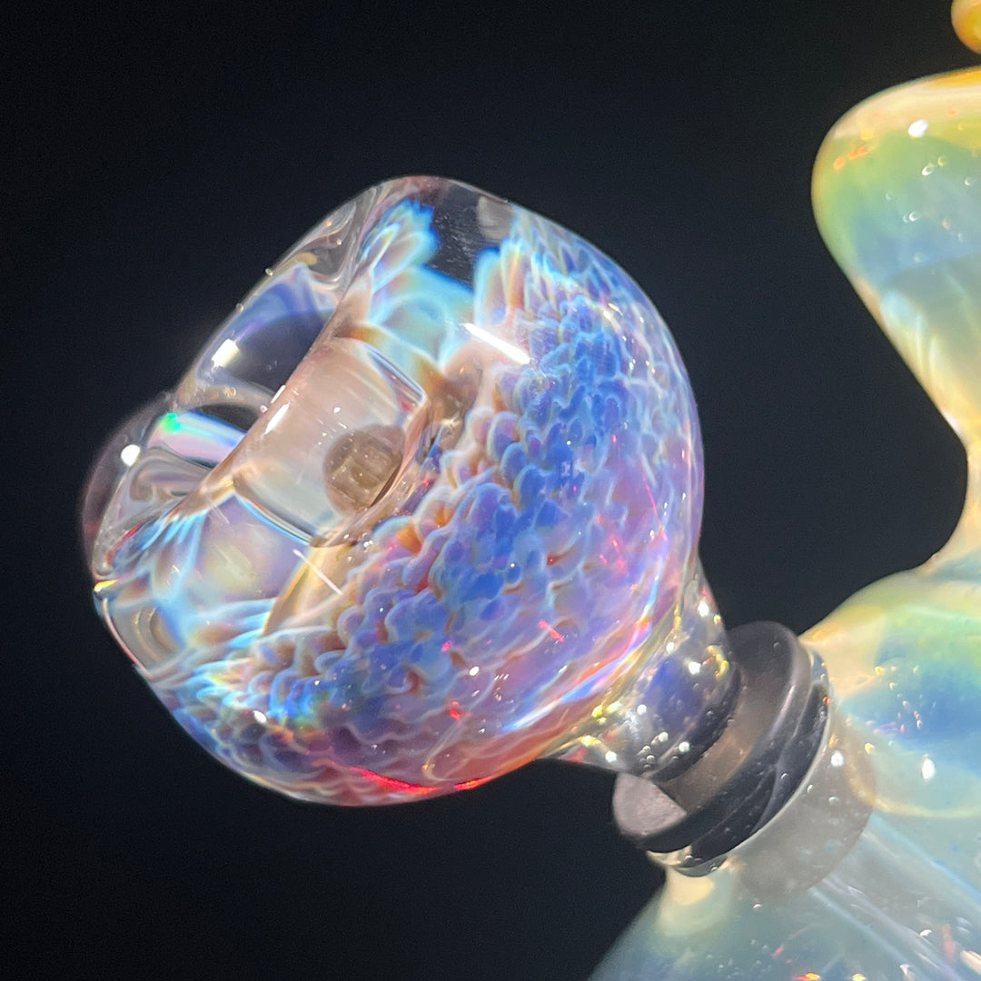 Heavy Silver Fumed Mini Bong Glass Pipe Tako Glass