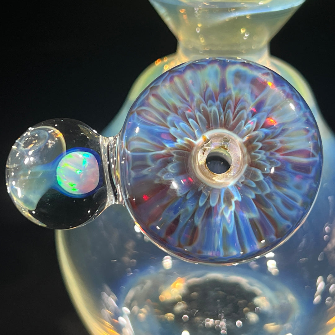 Heavy Silver Fumed Mini Bong Glass Pipe Tako Glass