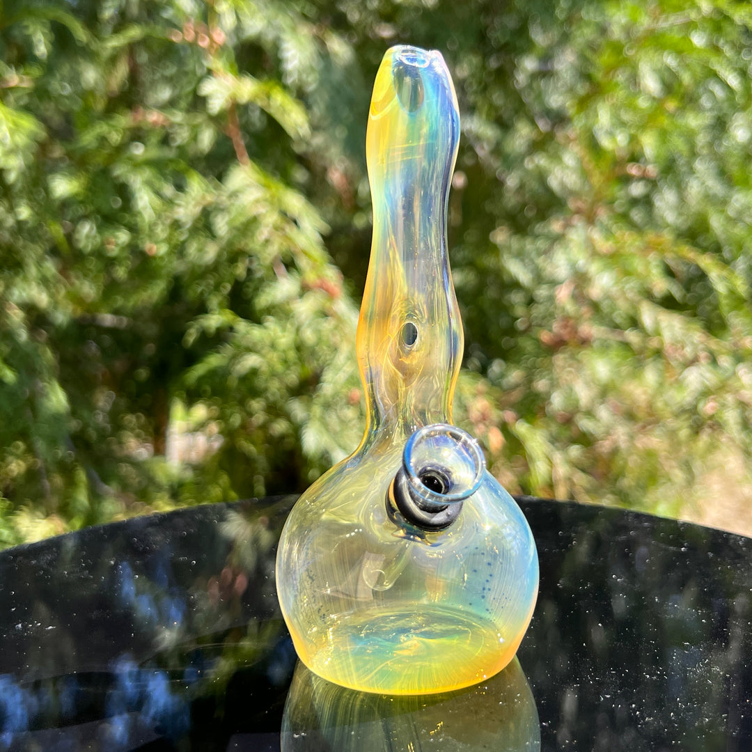 5" Silver Fumed Mini Bong Glass Pipe Mary Jane's Glass   