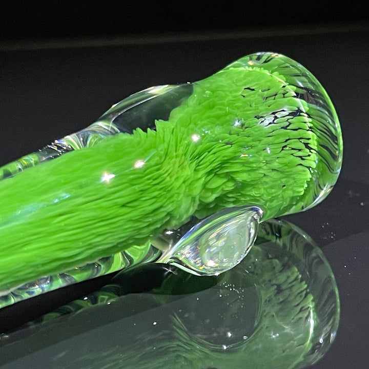 Thick Green Frit Chillum Glass Pipe Chuck Glass