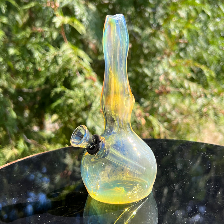 5" Silver Fumed Mini Bong Glass Pipe Mary Jane's Glass   