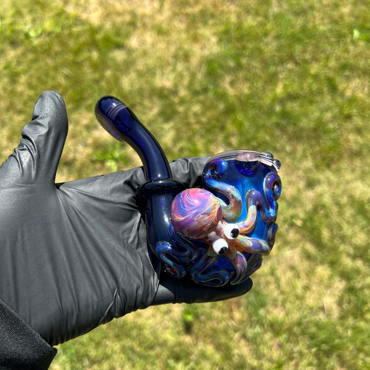 Purple OctoLock Glass Pipe Glass Distractions   