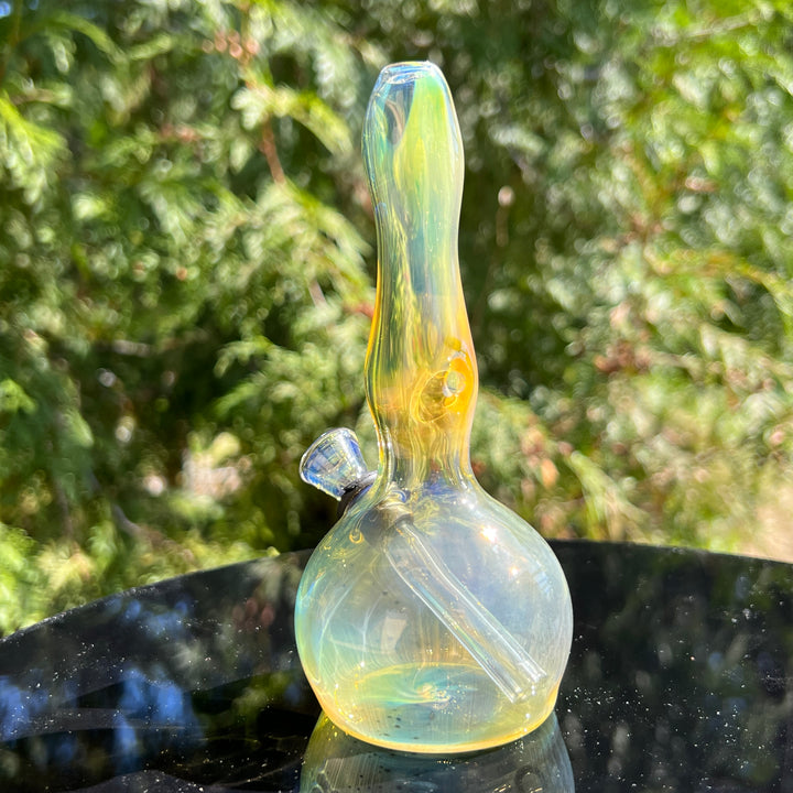 5" Silver Fumed Mini Bong Glass Pipe Mary Jane's Glass   