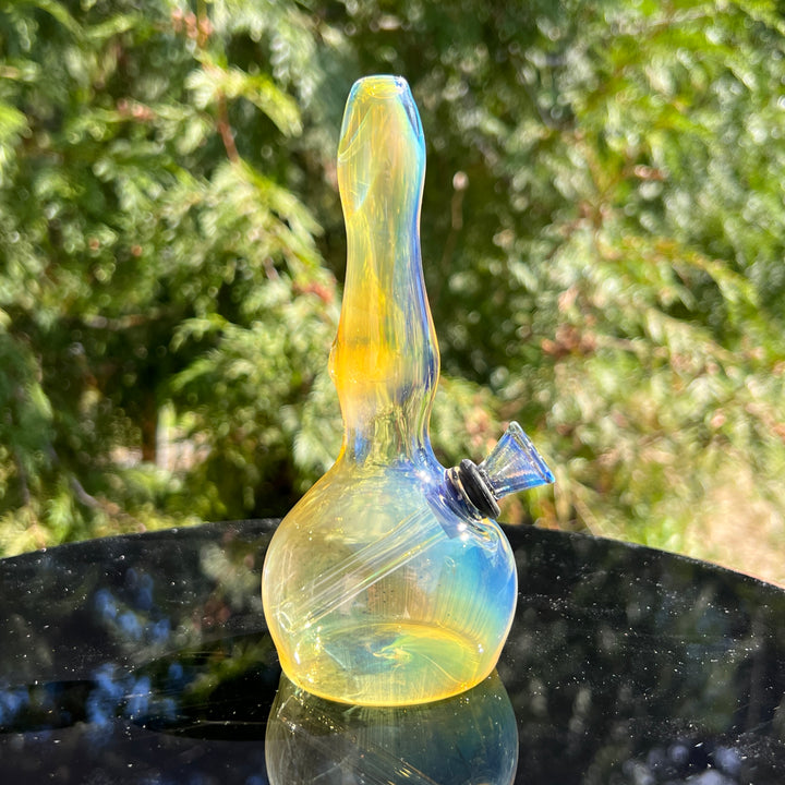 5" Silver Fumed Mini Bong Glass Pipe Mary Jane's Glass   