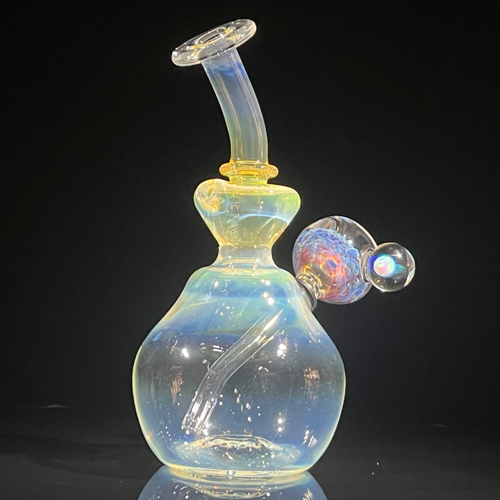 Heavy Silver Fumed Mini Bong Glass Pipe Tako Glass