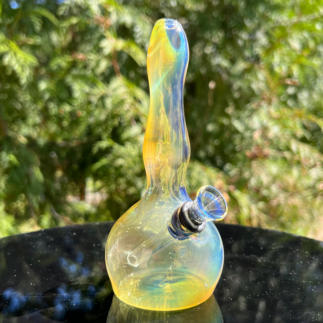 5" Silver Fumed Mini Bong Glass Pipe Mary Jane's Glass   