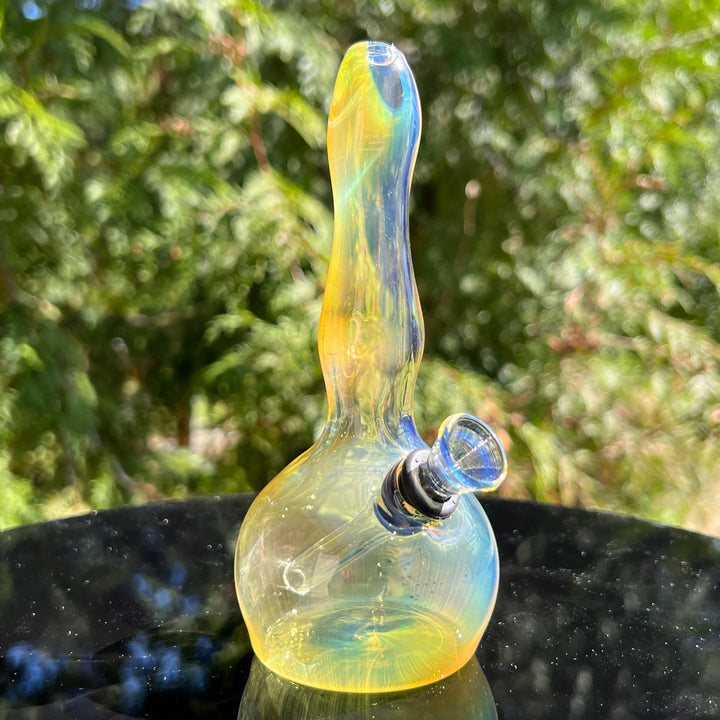 5" Silver Fumed Mini Bong Glass Pipe Mary Jane's Glass   