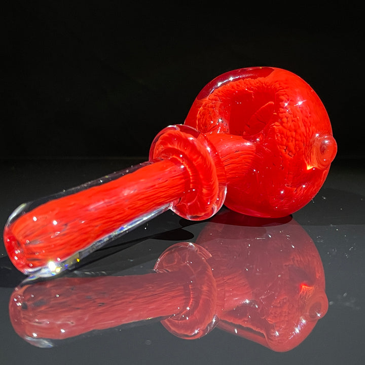 Thick Red Frit Pipe Glass Pipe Chuck Glass