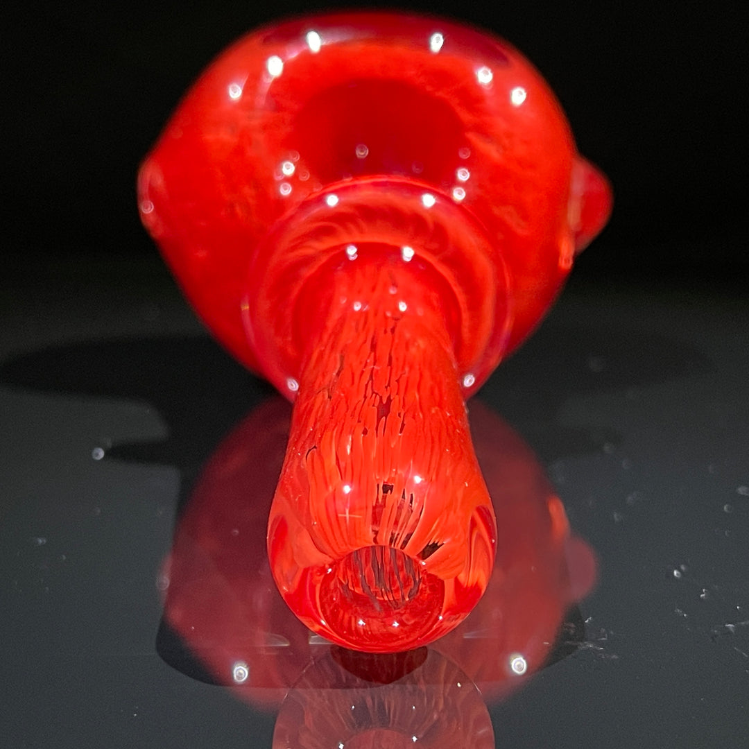 Thick Red Frit Pipe Glass Pipe Chuck Glass