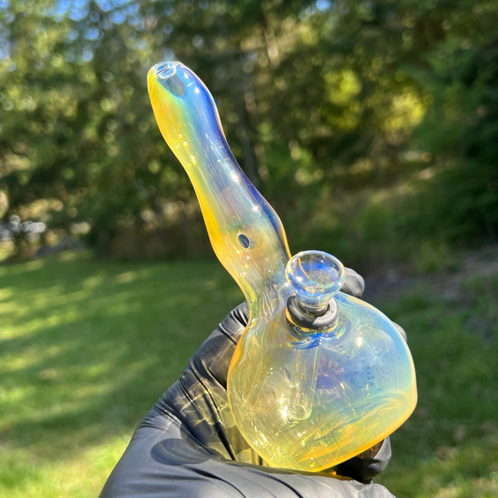 5" Silver Fumed Mini Bong Glass Pipe Mary Jane's Glass   