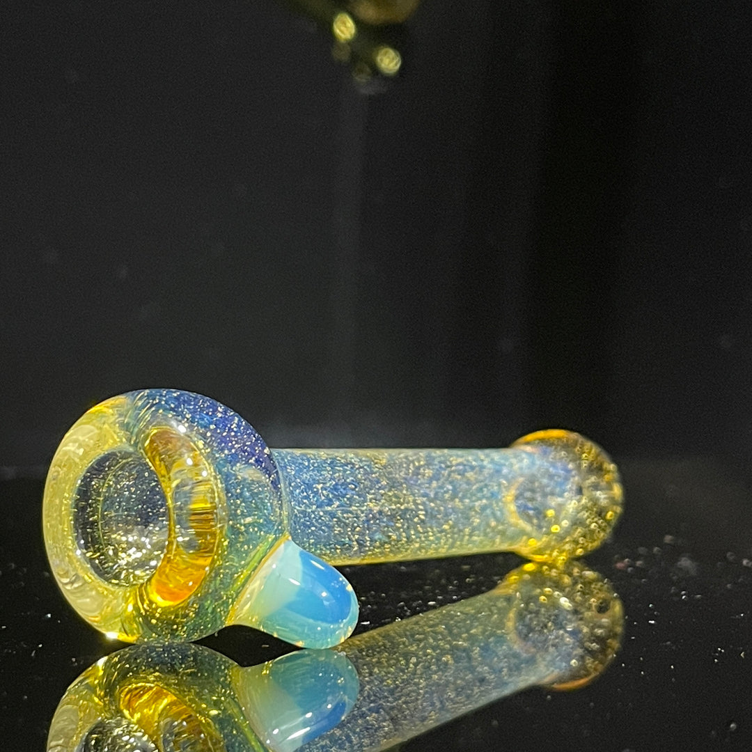 Frit Pocket Chillum Glass Pipe T-Bag Glass   