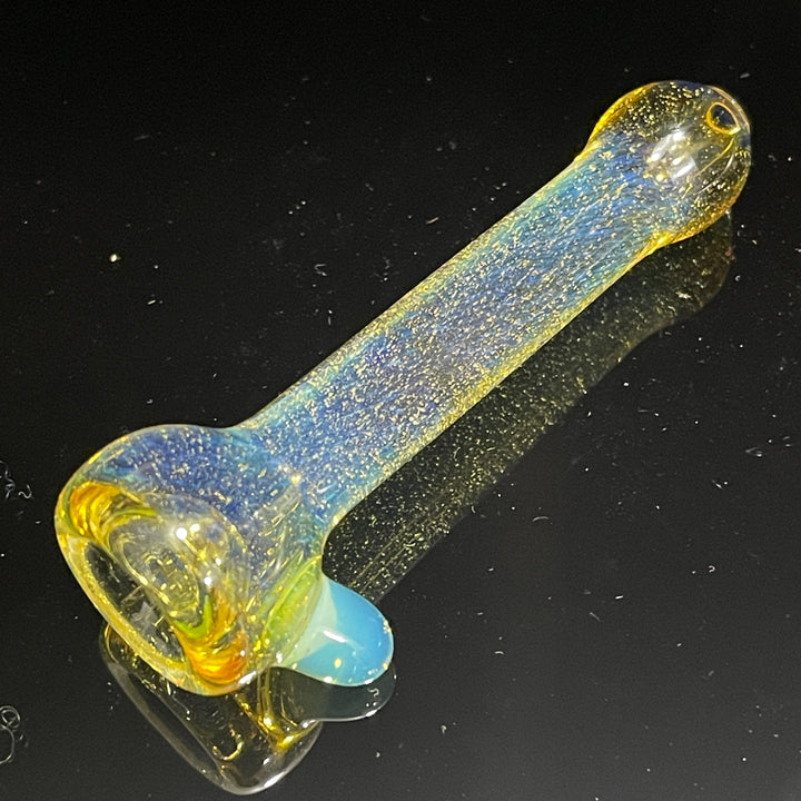 Frit Pocket Chillum Glass Pipe T-Bag Glass   