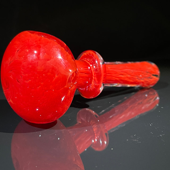 Thick Red Frit Pipe Glass Pipe Chuck Glass