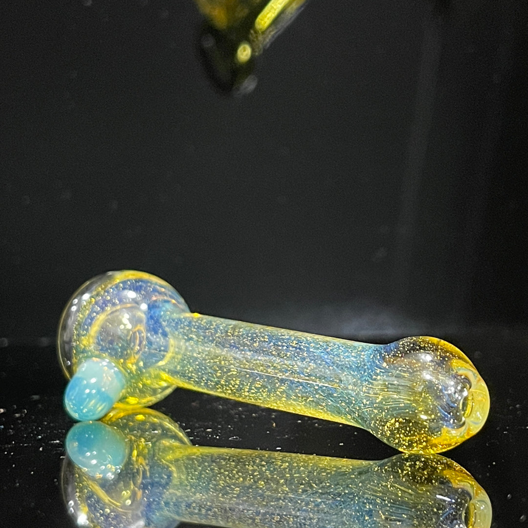 Frit Pocket Chillum Glass Pipe T-Bag Glass   