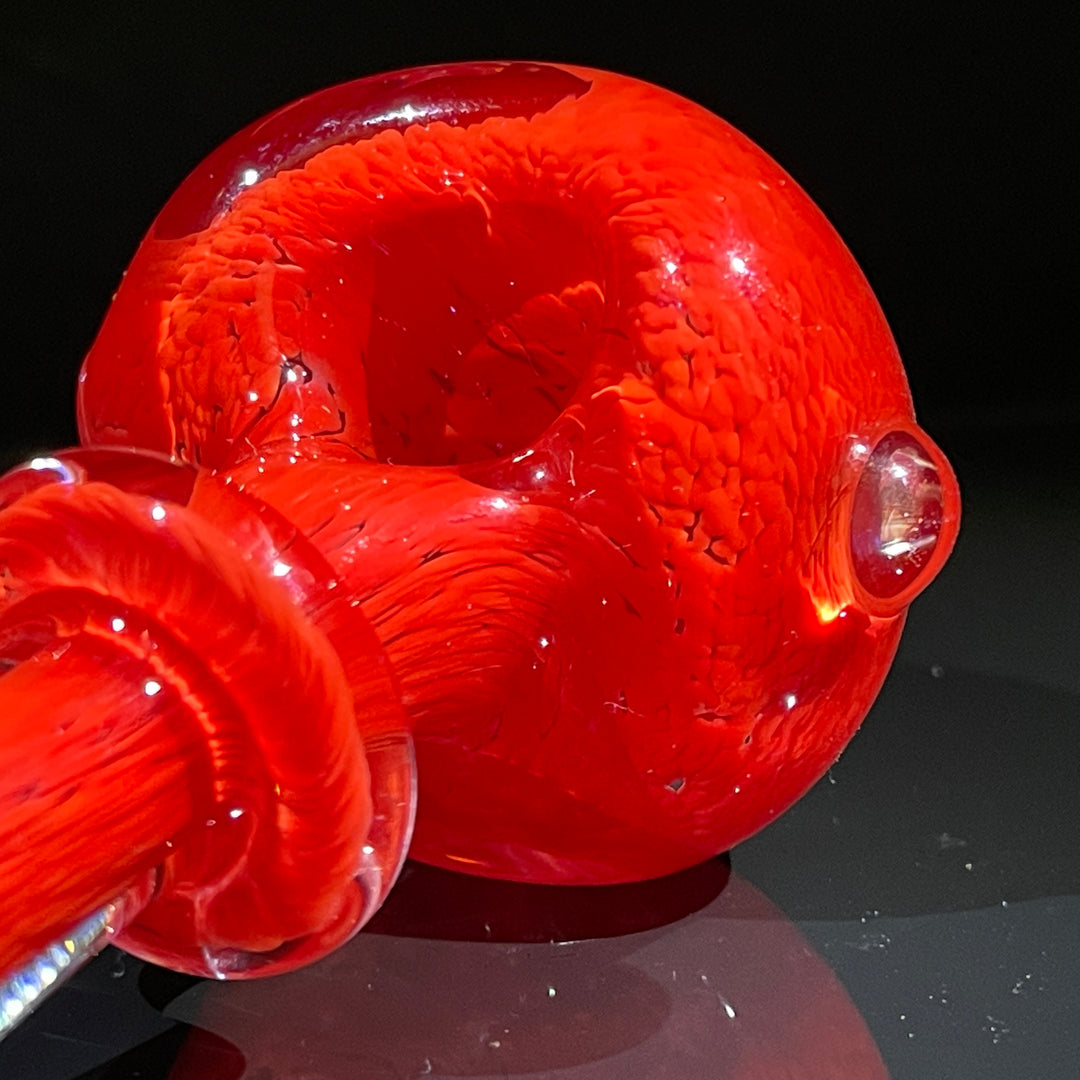 Thick Red Frit Pipe Glass Pipe Chuck Glass