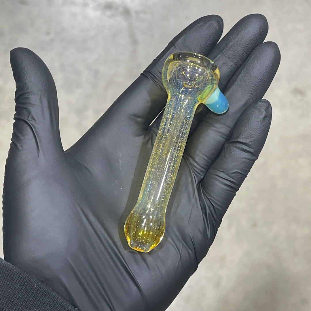 Frit Pocket Chillum Glass Pipe T-Bag Glass   