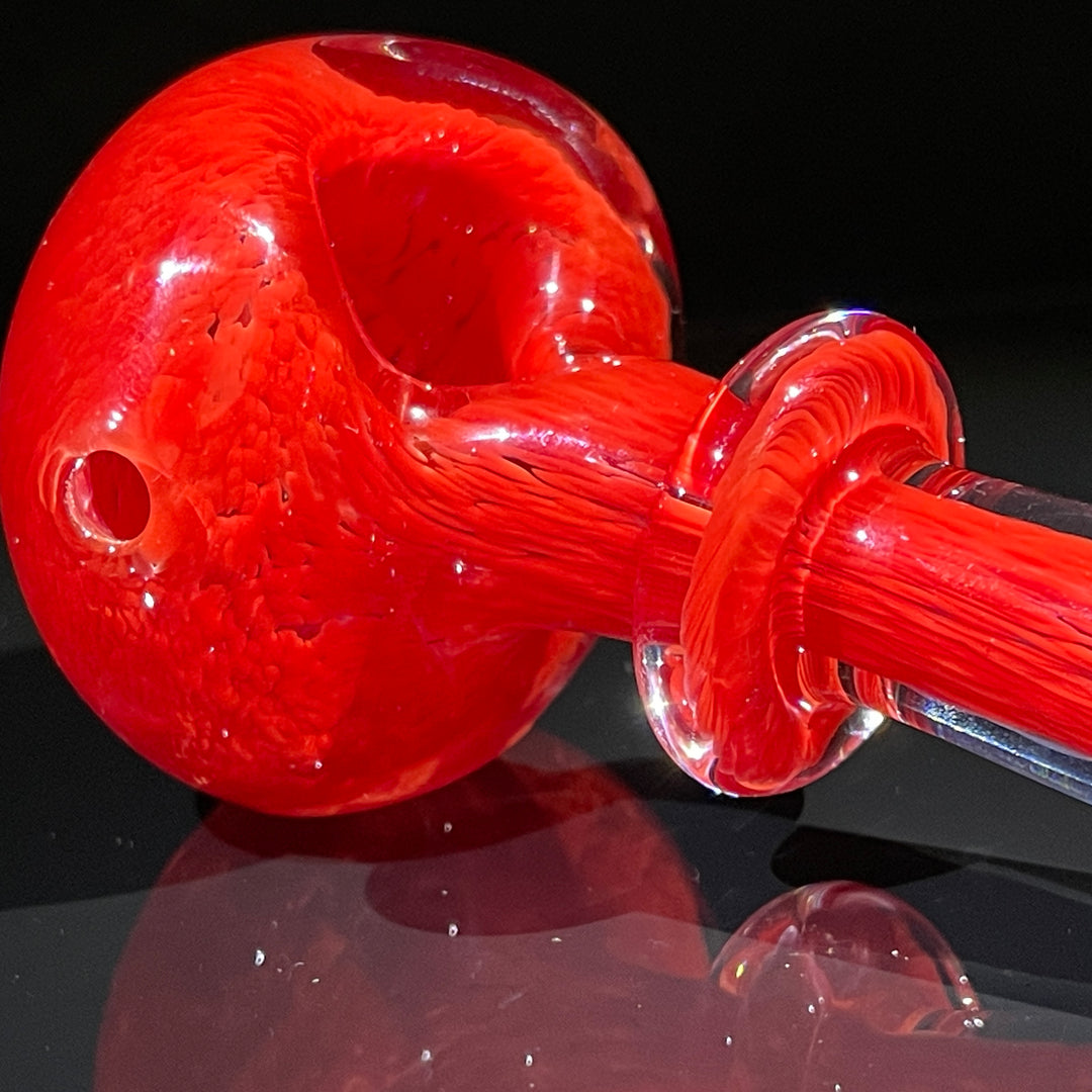 Thick Red Frit Pipe Glass Pipe Chuck Glass