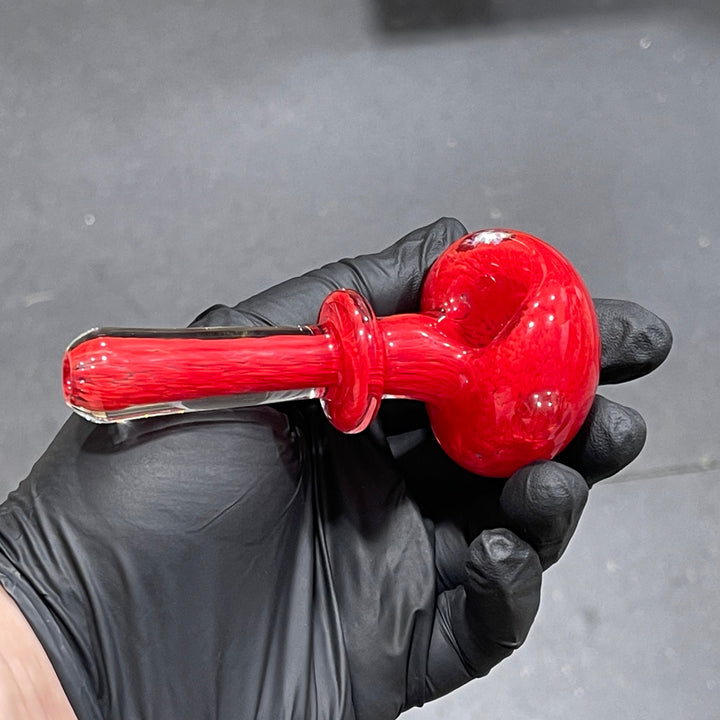 Thick Red Frit Pipe Glass Pipe Chuck Glass