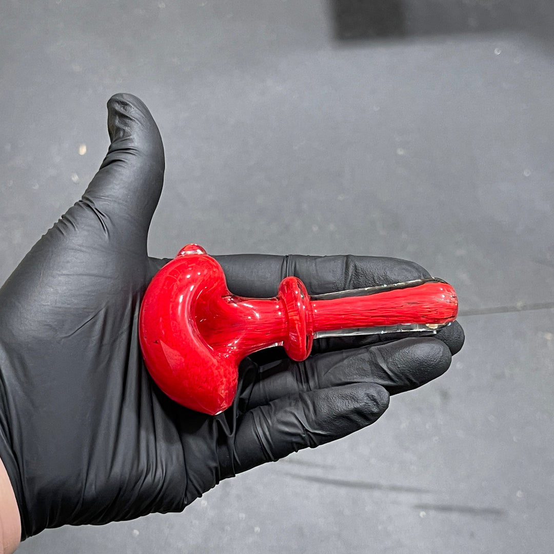 Thick Red Frit Pipe Glass Pipe Chuck Glass