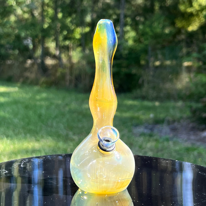 5" Silver Fumed Mini Bong Glass Pipe Mary Jane's Glass   