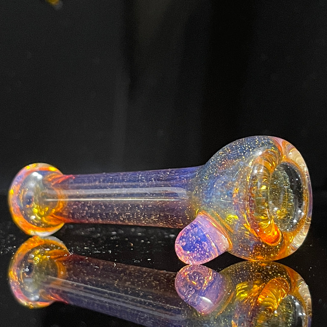 Frit Pocket Chillum Glass Pipe T-Bag Glass   