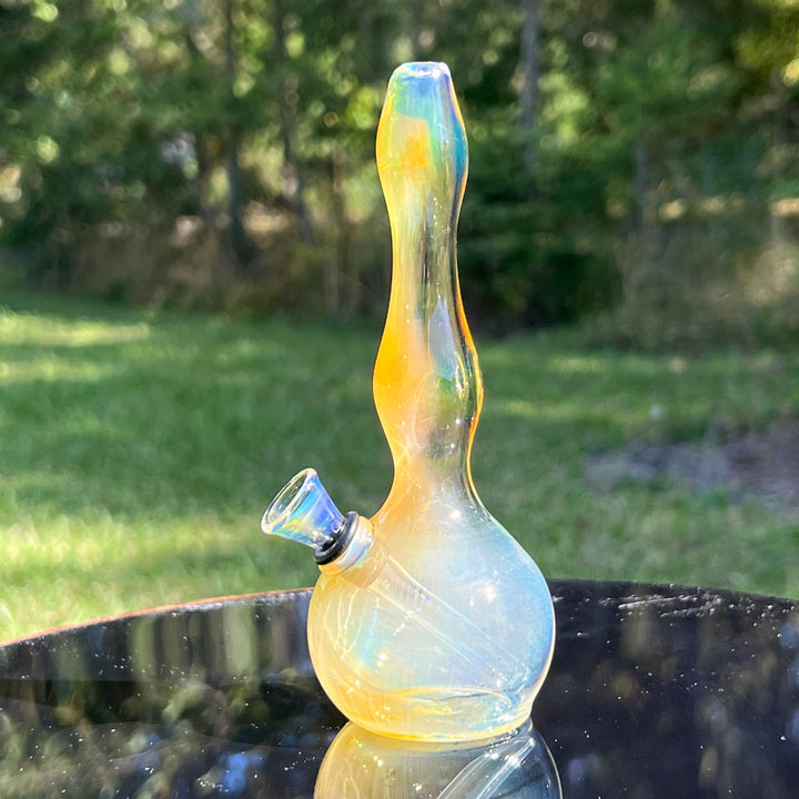 5" Silver Fumed Mini Bong Glass Pipe Mary Jane's Glass   