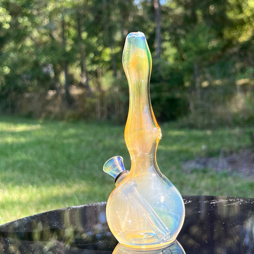 5" Silver Fumed Mini Bong Glass Pipe Mary Jane's Glass   