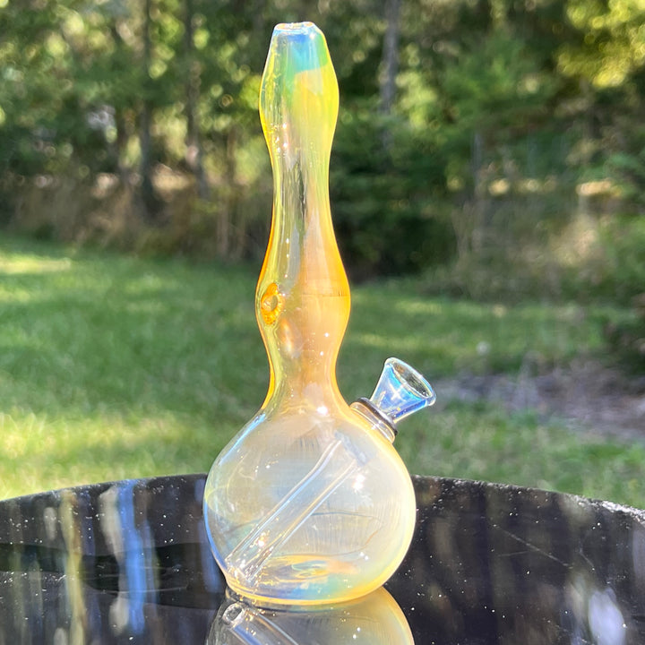 5" Silver Fumed Mini Bong Glass Pipe Mary Jane's Glass   