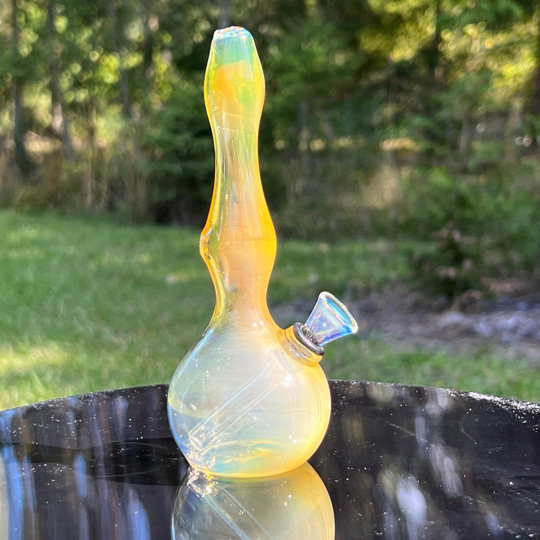 5" Silver Fumed Mini Bong Glass Pipe Mary Jane's Glass   